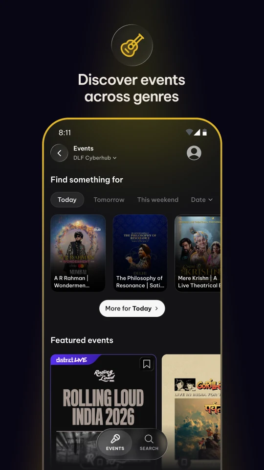 District: Movies Events Dining screenshot